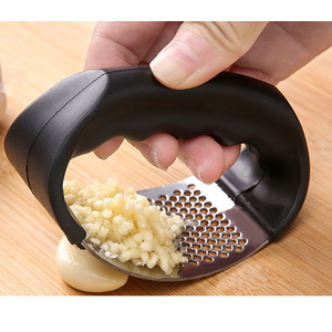 Durable Stainless Steel Garlic Mincer Crusher Professional Kitchen Gadgets Garlic Chopper with Ergonomic Handle