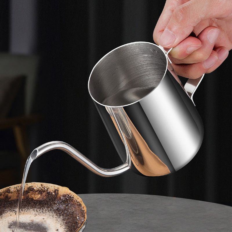 Factory 350Ml 600Ml Hand Drip Kettle Coffee Pot Pour Over Stainless Steel Tea Coffee Kettle Gooseneck Coffee Tools Set