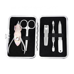 5 Pieces Manicure Set Portable Nail Clipper Set Professional Grooming Kits Beauty Tool Personal Nail Care Tools Kit