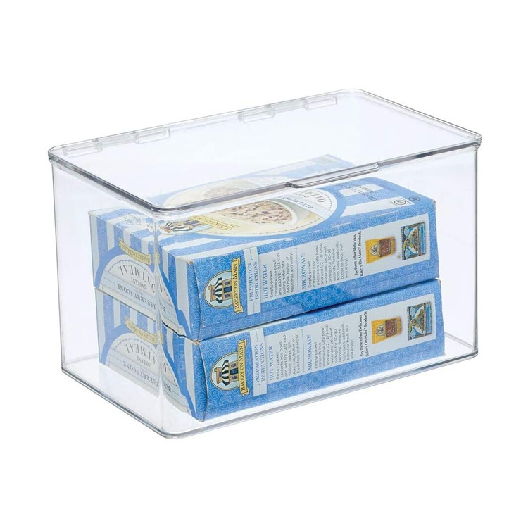 Clear acrylic storage box stackable