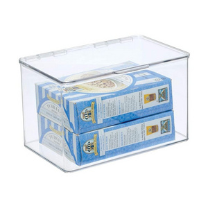 Clear acrylic storage box stackable