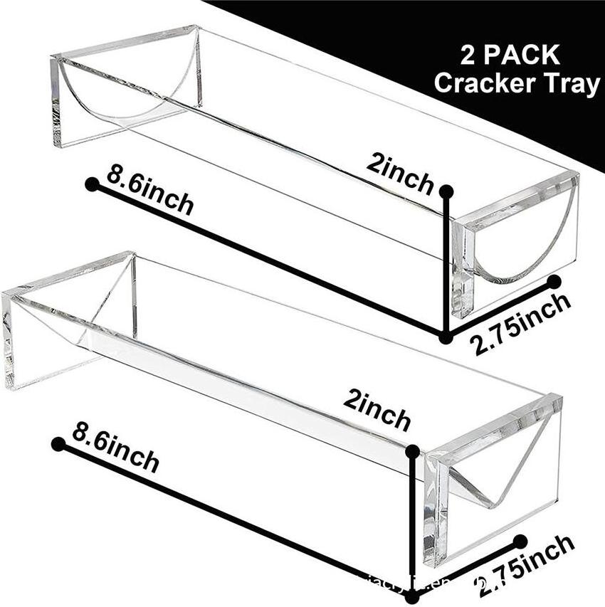 Acrylic Cracker Serving Tray Macaron Display Tray