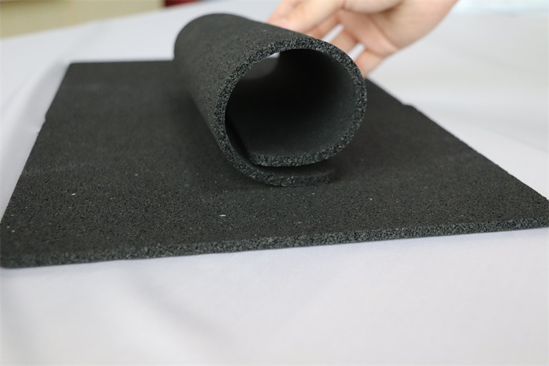 Sound absorbing acoustic rubber foam underlayment mats shockpads of sports courts