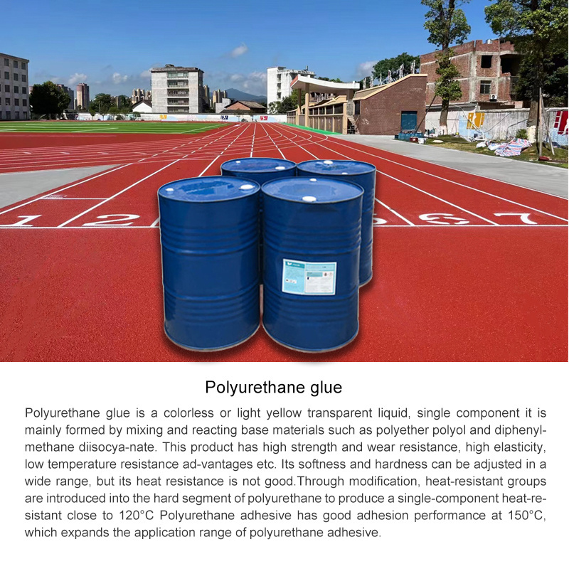 Environmentally Friendly Polyurethane Binder Glue For Rubber Granules Running Track Playground Epdm Wet Pour Flooring