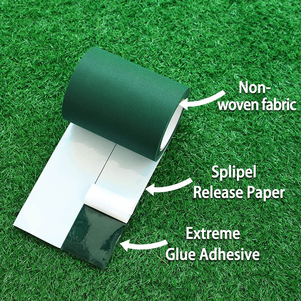 Single Sided Self-adhesive Artificial Grass Non-woven Fabric Seaming Tape For Grass Carpet