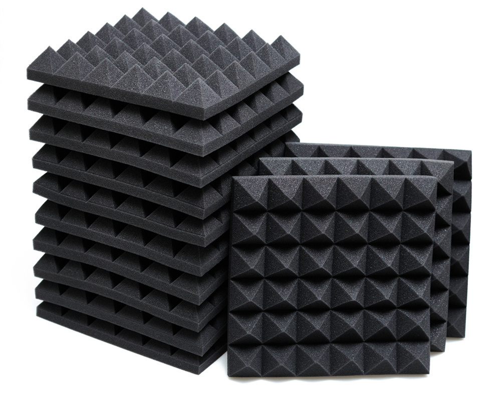 Acoustic Foam Panels 50 * 50 * 5 Sound Absorbing Dampening Wall Foam Modern Pyramid Acoustic Foam