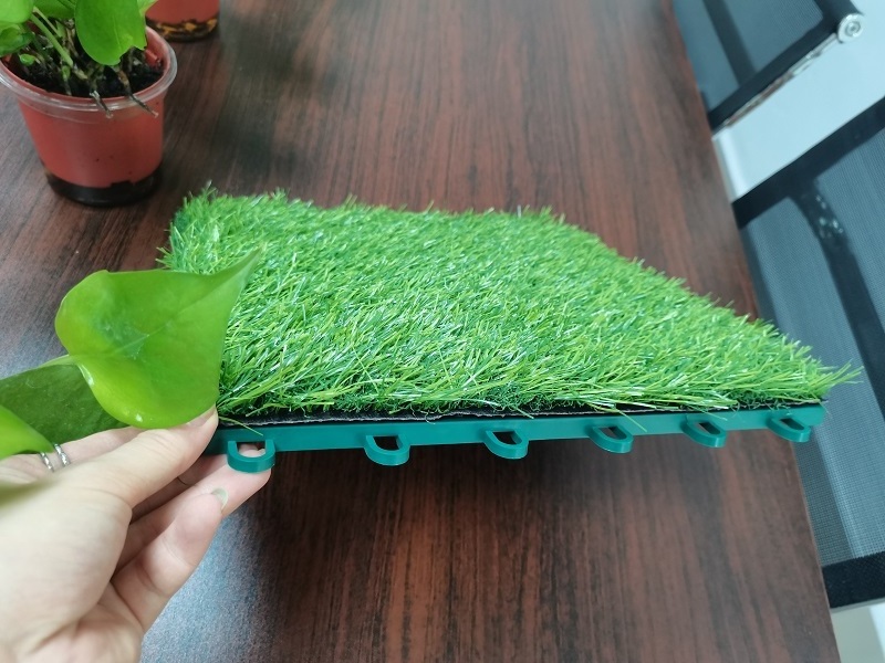 Grass Suspended splicing lawn mat artificial grass interlocking tiles artificial grass synthetic lawn tiles