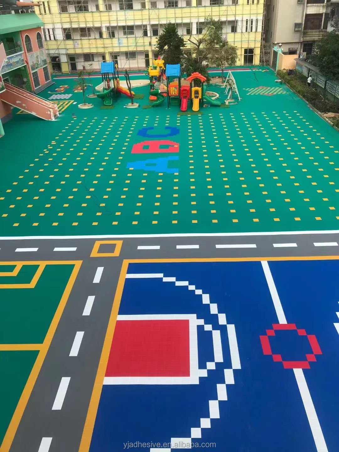 PP Multi Purpose Outdoor Interlocking Non Slip Removable Tartan Sports Flooring Multiuse Sports Floor