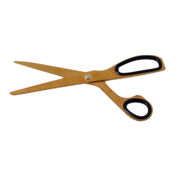 8 Inches Stainless Steel Golden Household Scissors Brass Office shears In stocks