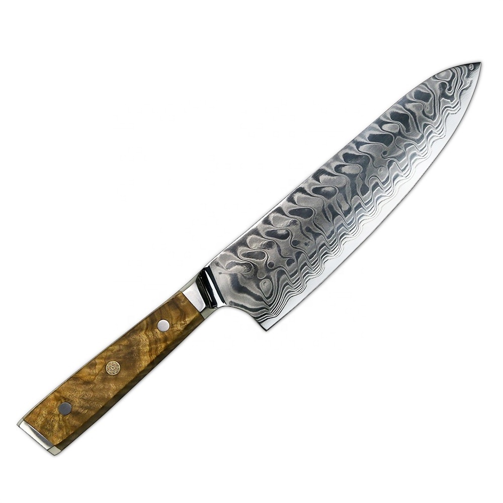 Handmade laser Damascus Chef Knife Pakistan