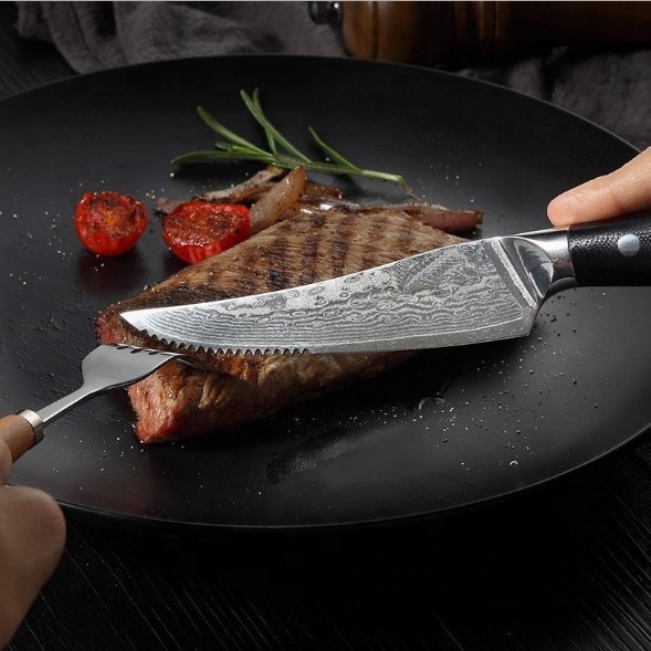 Kitchen Steak Knife 67 Layers Vg10 Damascus Steel 4.5 Inch Stainless Steel Paring Knives