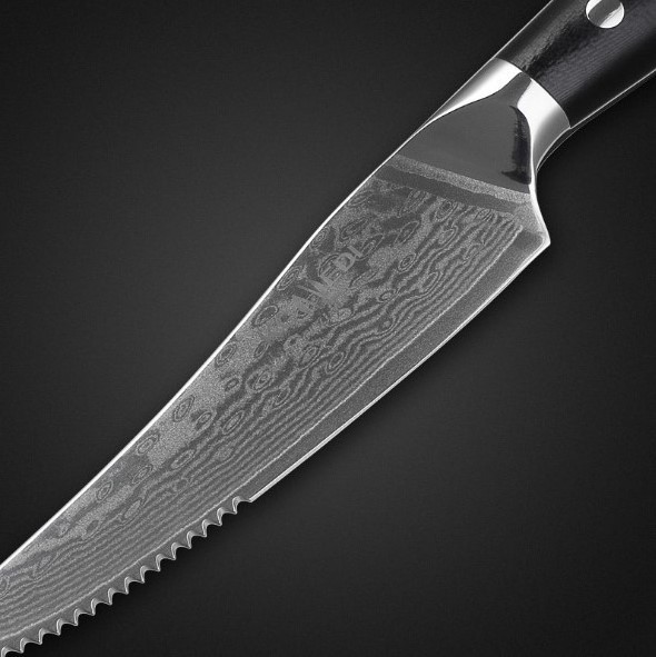 Kitchen Steak Knife 67 Layers Vg10 Damascus Steel 4.5 Inch Stainless Steel Paring Knives