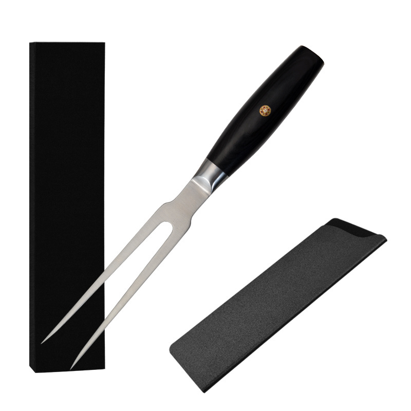 Carving Meat Fork and Knife 8inch 5cr15mov High Carbon Stainless Steel