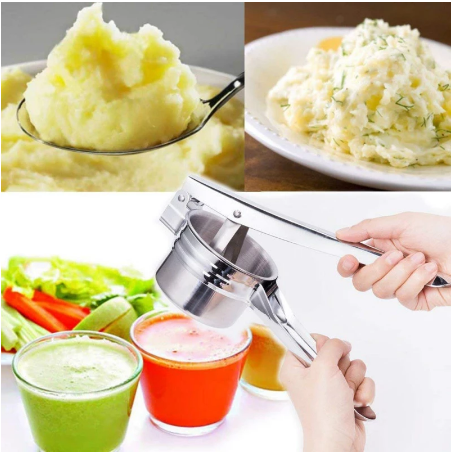 Potato Masher and Manual Juicer Squeezer Press Food Supplement Machine Multifunctional Kitchen Gadgets