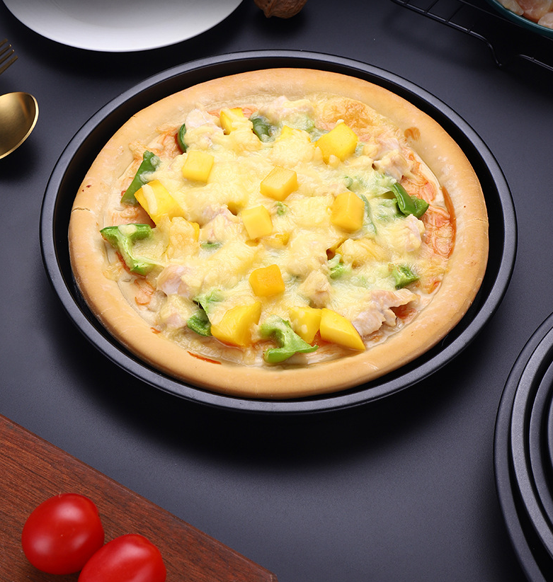 Manufacturer's High Quality Non-Stick Coating 6inch/7inch/8inch round Baking Cake and Pizza Pan Stainless Steel Baking Tray