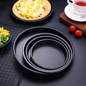 Manufacturer's High Quality Non-Stick Coating 6inch/7inch/8inch round Baking Cake and Pizza Pan Stainless Steel Baking Tray