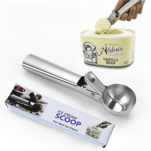 Icecream Ice-cream Ice Cream Cookie Tool Scope Scooper Scops Spoon Scoop Stainless Steel with Trigger and Comfortable Handle