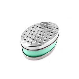 Multi-Function Cheese Ginger Radish Grater Double-Sided Stainless Steel Grater With Storage Box