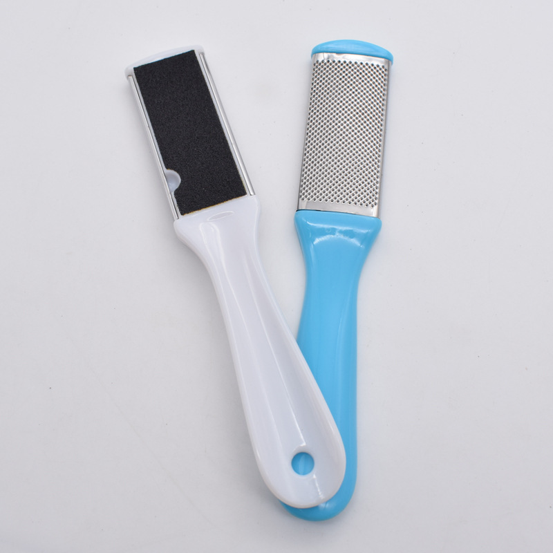 Factory hot sale foot file callus remover pedicure tools plastic handle foot file