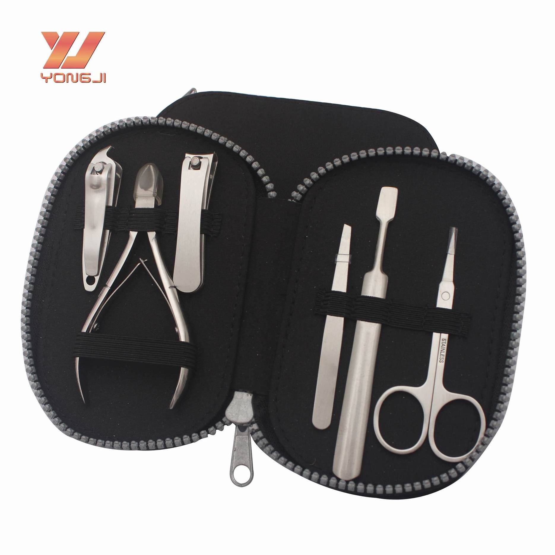 Factory direct supply 6 pcs nail clipper set pedicure tools popular manicure set