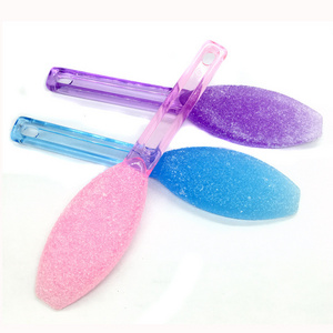 Wholesale price cuticle foot file scrubber metal blue foot file pedicure kit