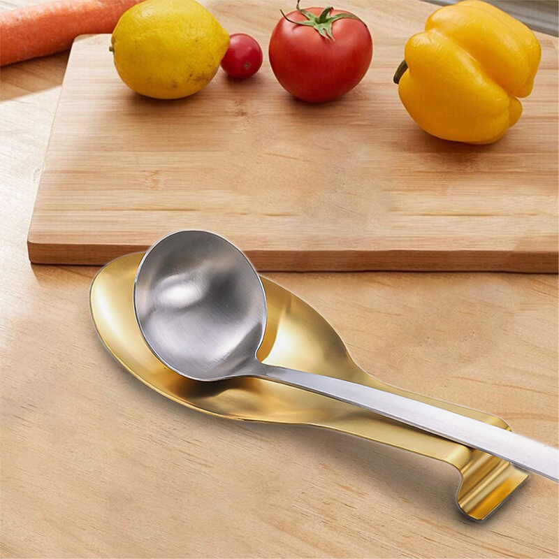 Hot Sale Kitchen Tools Cooking Utensils Spoon Holder Stand Stainless Steel Spoon Rest