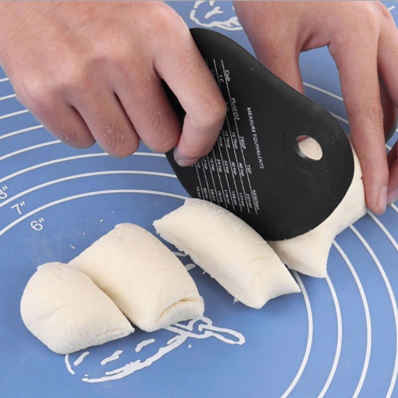 Silicone Bowl Scraper Baking Cake Tools Kitchen Silicone Bread Cream Dough Cake Spatula Bench Scraper