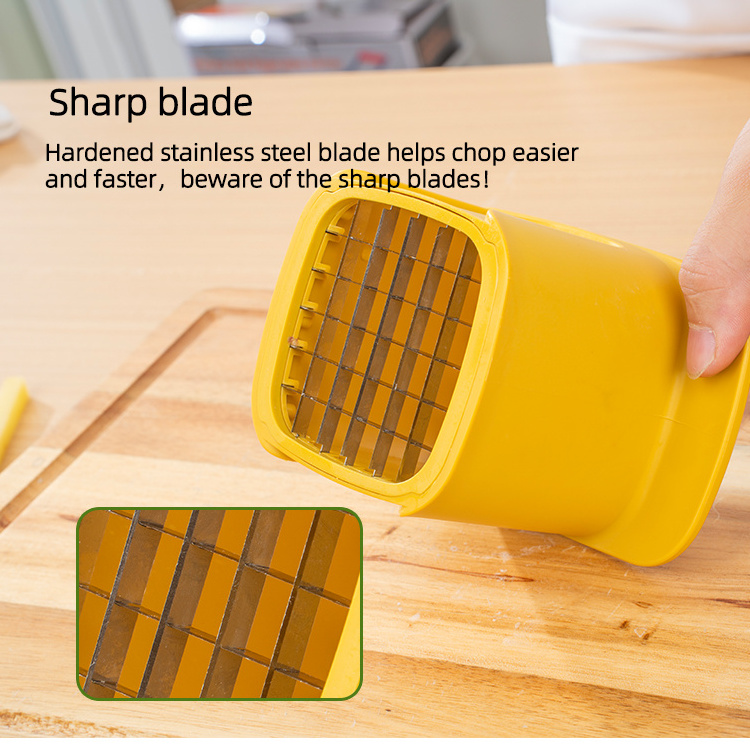 Plastic Manual Vegetable Cube French Fry Cutter Onion Potato Cutter Professional Homestyle Vegetable Chopper Slicer