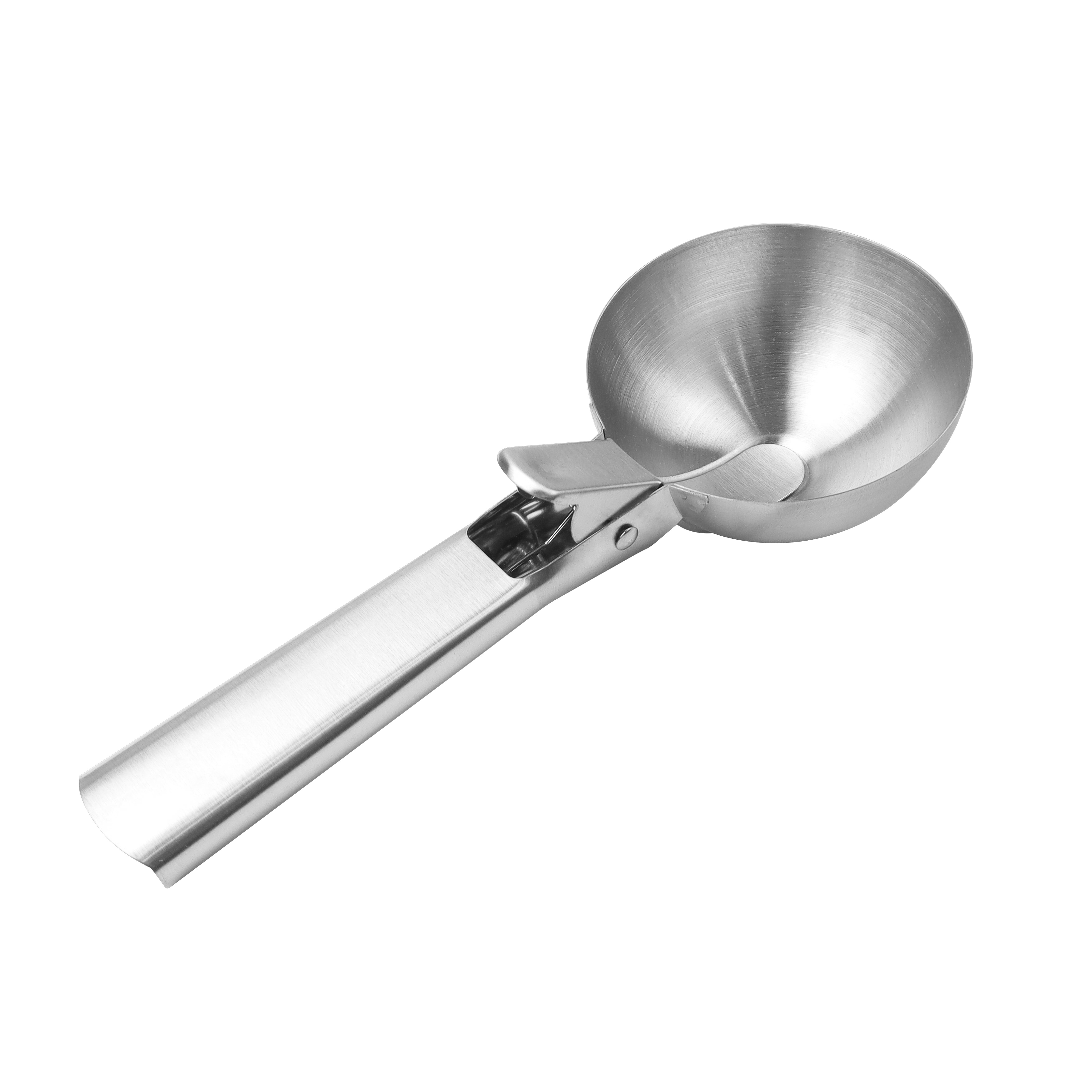 stainless steel ice cream scoop with trigger for easy release  ice cream scooper 4.9-8.5cm diameter