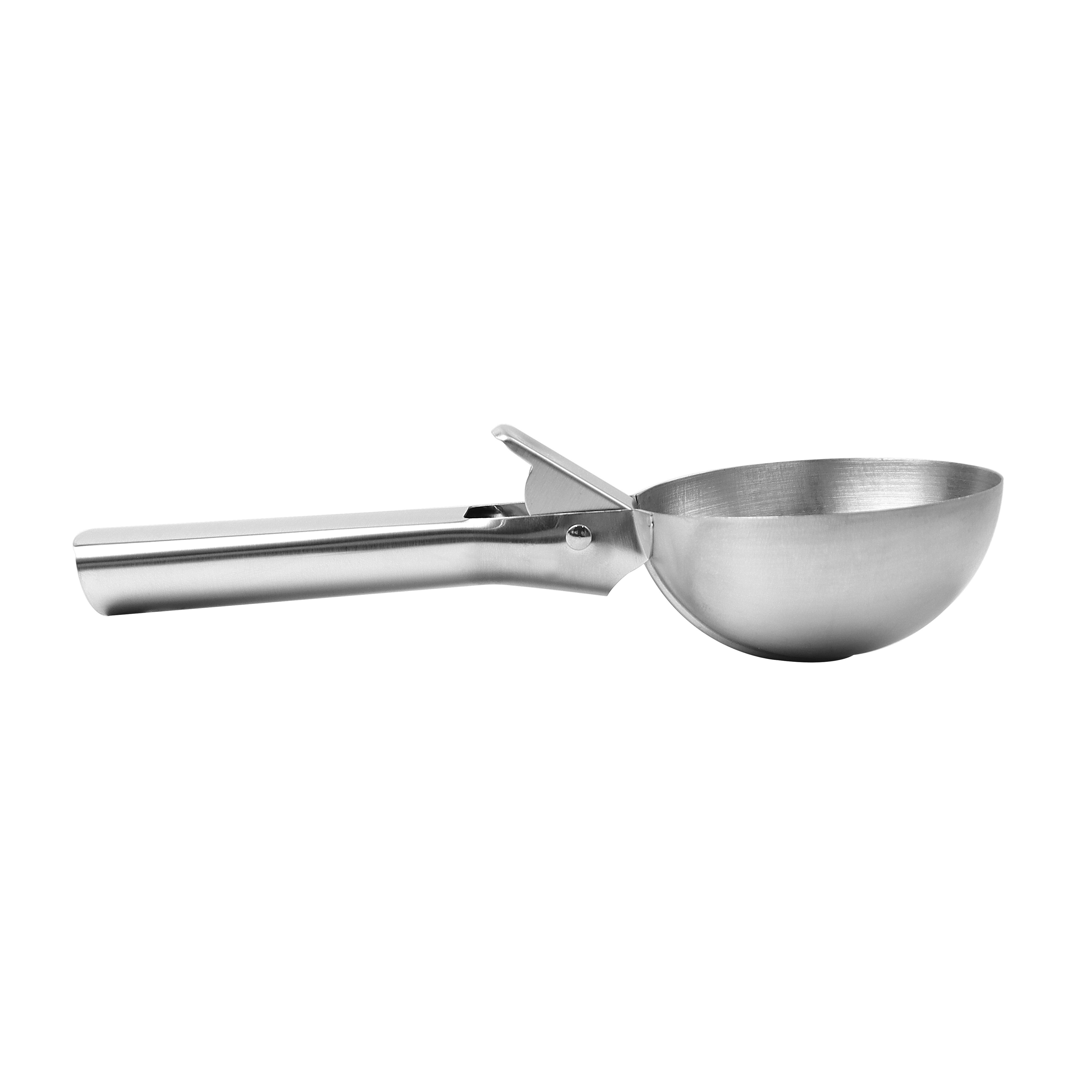 stainless steel ice cream scoop with trigger for easy release  ice cream scooper 4.9-8.5cm diameter