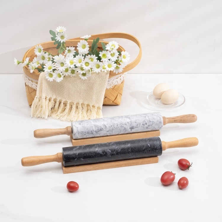 Heavy duty Texture Marble Rolling Pin Cookie Fondant Pastry Dough Roller Baking Tools Cake Rolling Pin