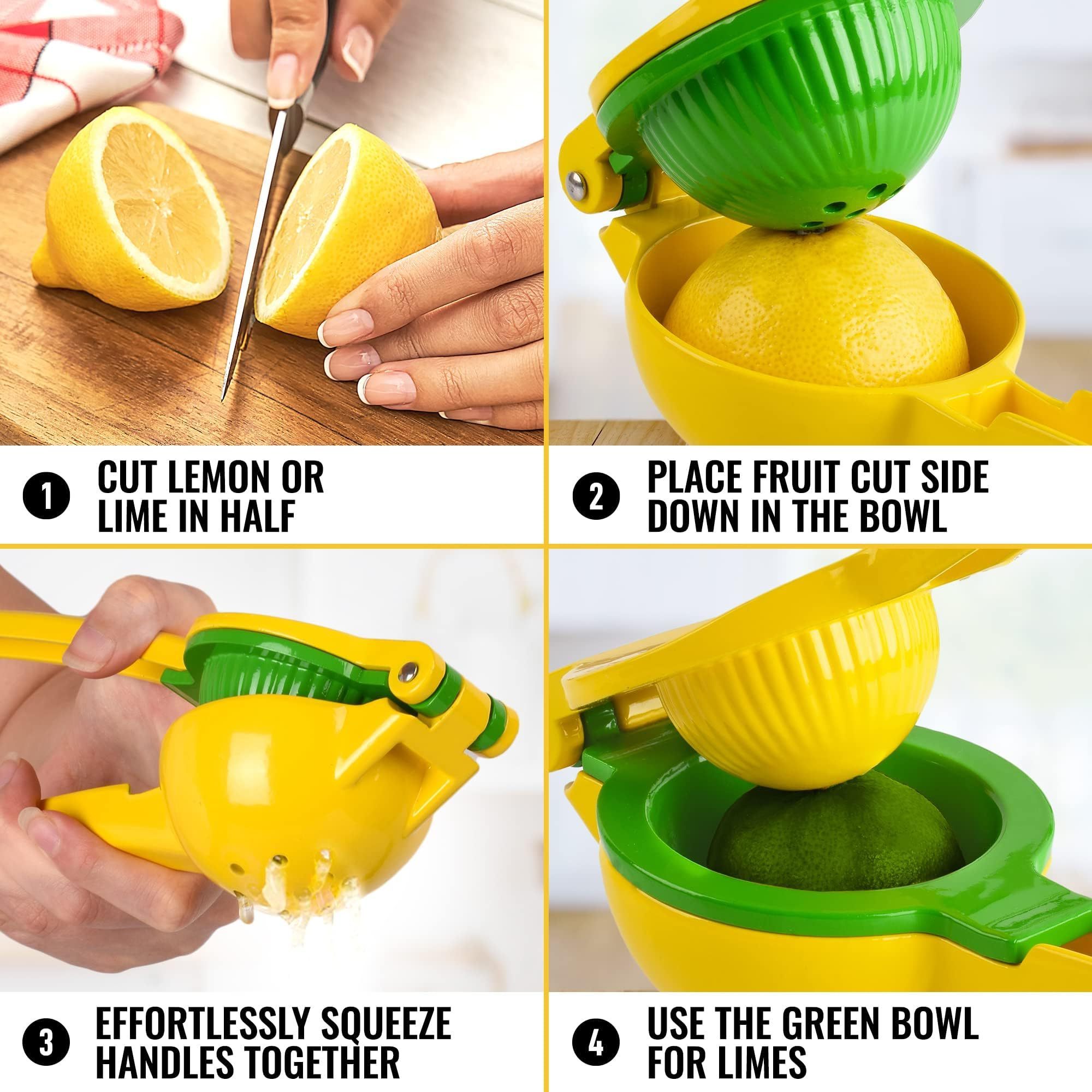 Lemon Squeezer Sturdy Max Extraction Hand Juicer Lemon Squeezer Manual Citrus Juicer  Easy Use Lemon Juicer Squeezer