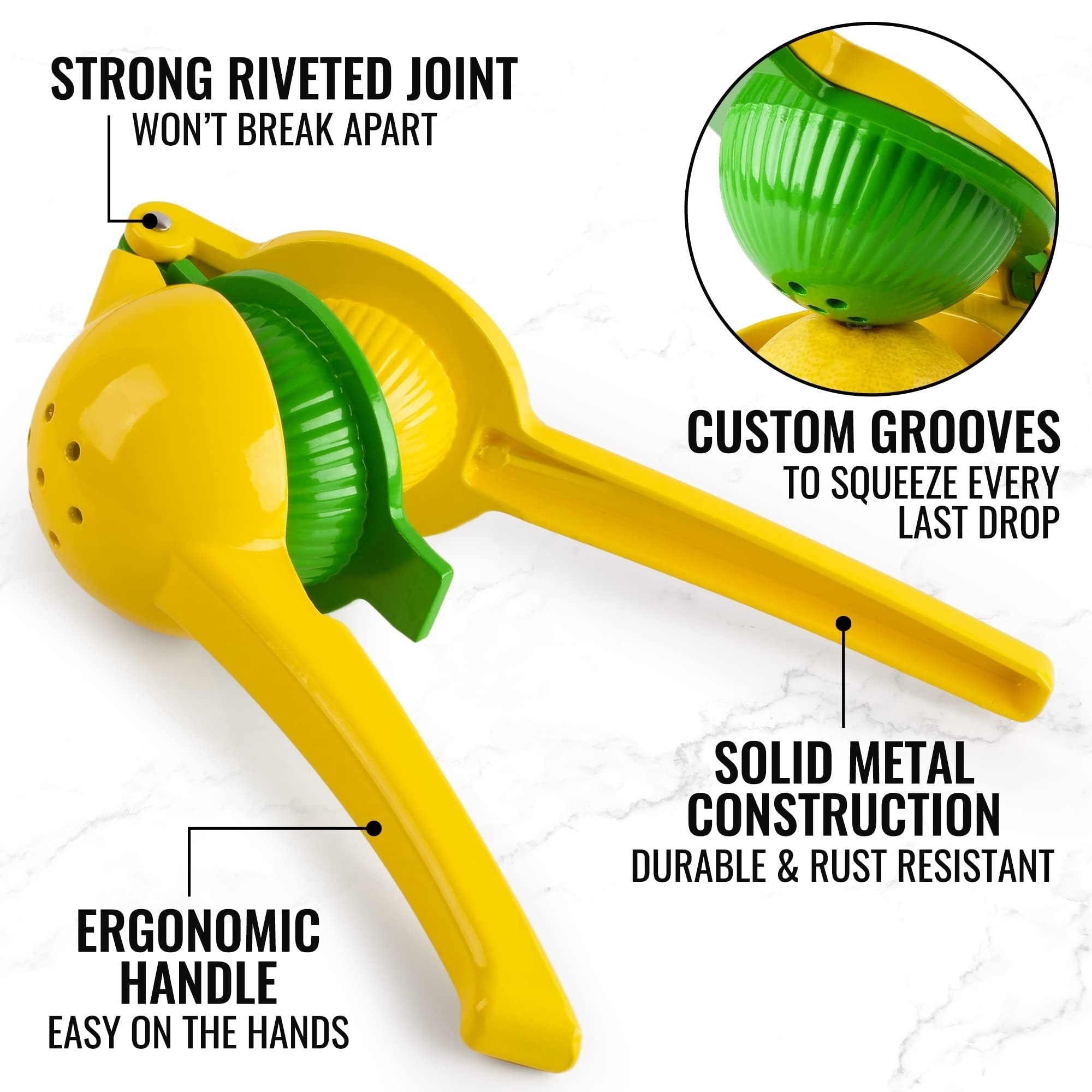 Lemon Squeezer Sturdy Max Extraction Hand Juicer Lemon Squeezer Manual Citrus Juicer  Easy Use Lemon Juicer Squeezer