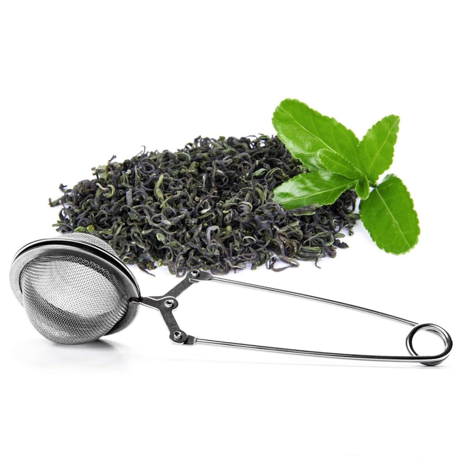 Premium Food Grade Stainless Steel Tea Infuser with Handle for Loose Leaf Tea Fine Mesh Tea Balls Filter Strainer