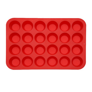 Non-Sticky Food Grade Silicone Cake mold Muffin Pan 24 Cup  Molder Cupcake mould Baking Accessories Tools