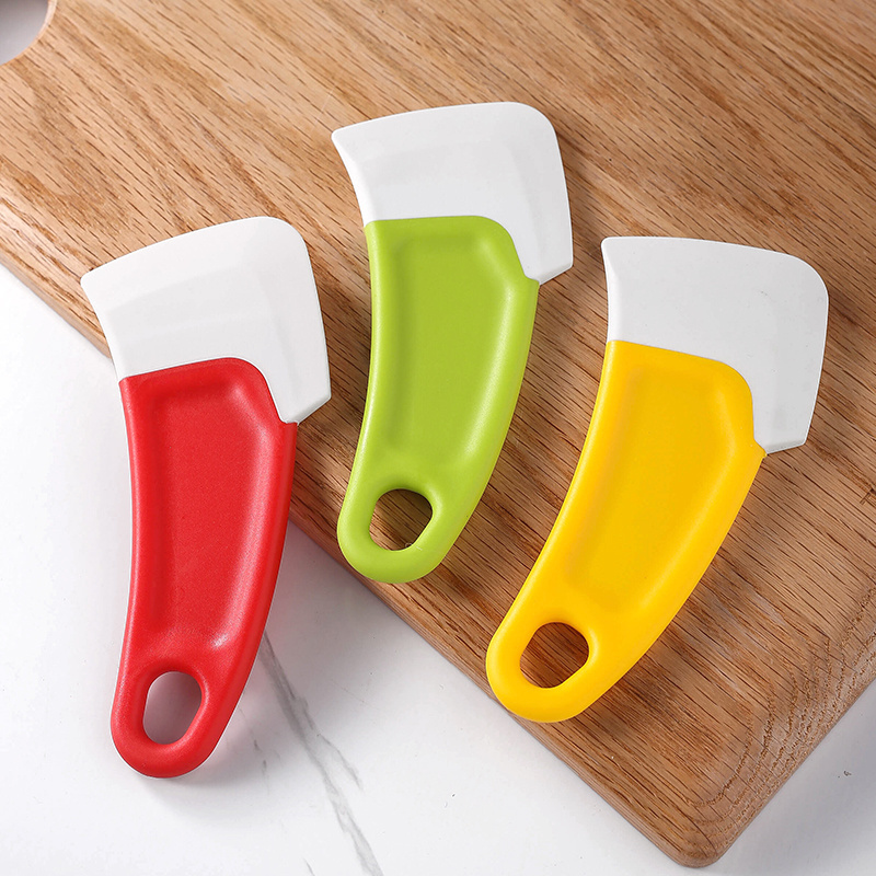 Silicone Pan Scraper Dish Cleaning Spatula Bowl Scraper Kitchen Scraper Pan Rubber Cleaning Spatula Pot Cleaning Tool