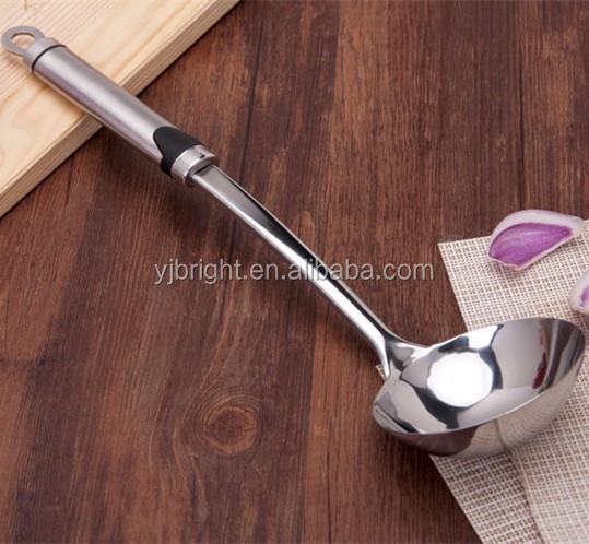 Stainless steel soup ladle