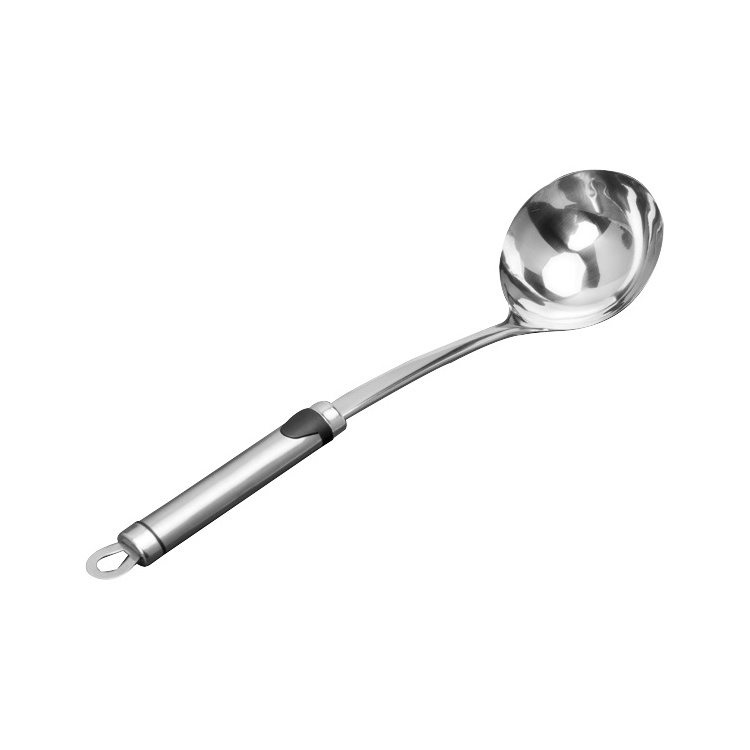 Stainless steel soup ladle