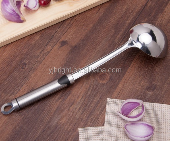 Stainless steel soup ladle