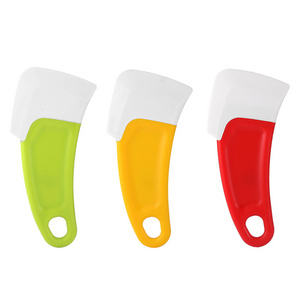 Silicone Pan Scraper Dish Cleaning Spatula Bowl Scraper Kitchen Scraper Pan Rubber Cleaning Spatula Pot Cleaning Tool