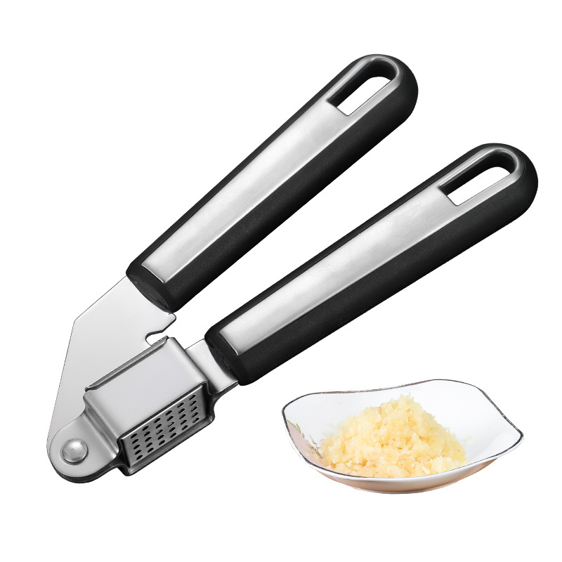 soft touch  handle Stainless Steel Garlic Press Garlic Extruder Mincer Crusher squeezer garlic Presser Masher