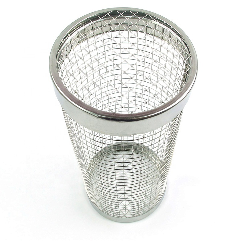 12 inch stainless steel 304 BBQ rolling basket BBQ rolling basket for outdoor grilling S/S 304 wire mesh BBQ basket