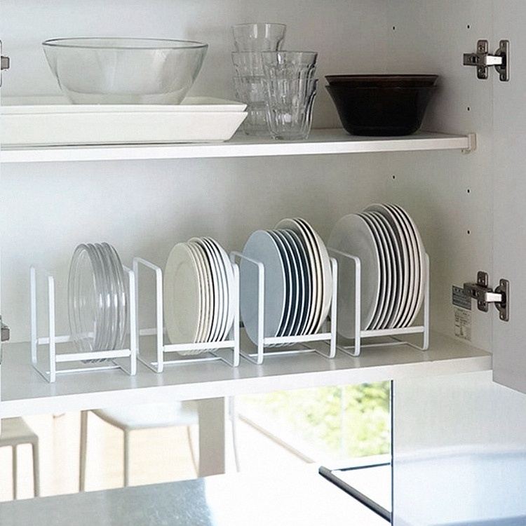 metal with powder coating plate and dish Holders plate display rack for Kitchen Cabinets