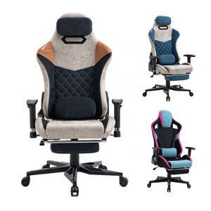 Vietnam market new design Premium velvet fabric gaming chair High Back Gamer Chair Blue Height Adjustable Seating Office Chairs