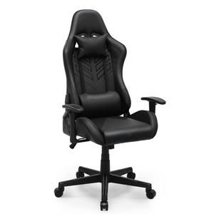 High quality black best reclining gamer chairs extra wide backrest 360 degree swivel retractable footrest gaming office chairs