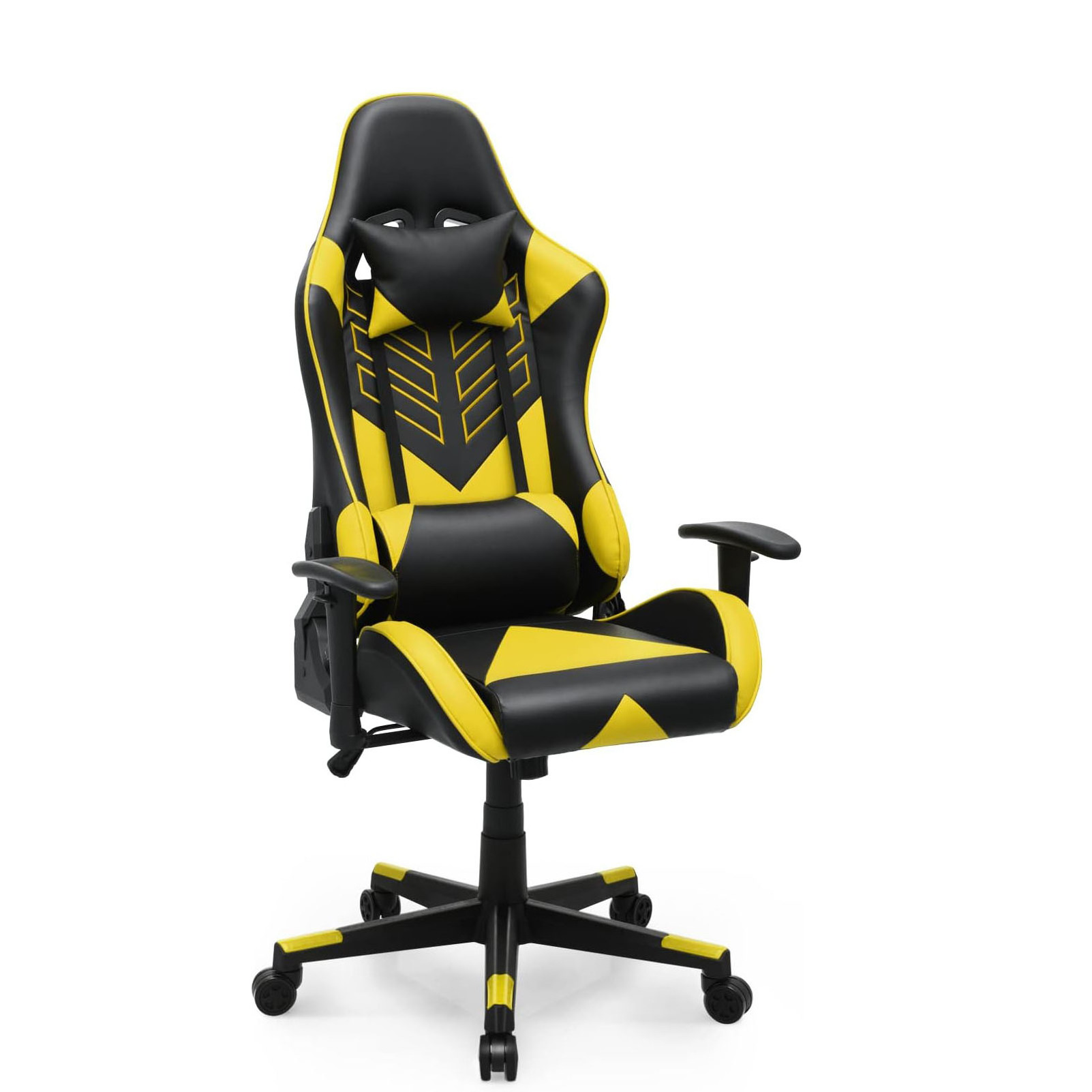 High quality black best reclining gamer chairs extra wide backrest 360 degree swivel retractable footrest gaming office chairs