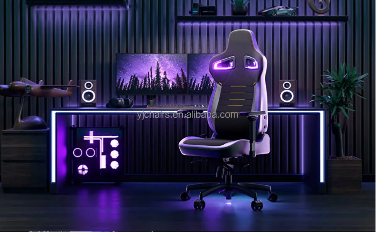 Extreme Comfort Gaming Chair Adjustable High Back Ergonomic Office Swivel Chair PU Leather Rocker Swivel E-sport Chair