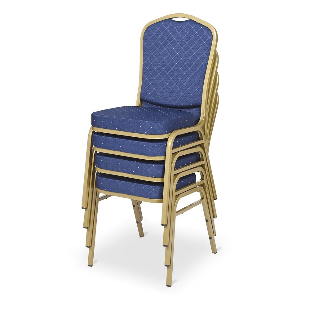 2024 Banquet Chairs Coffee Fabric Restaurant Chair Crown Back Stacking Chair