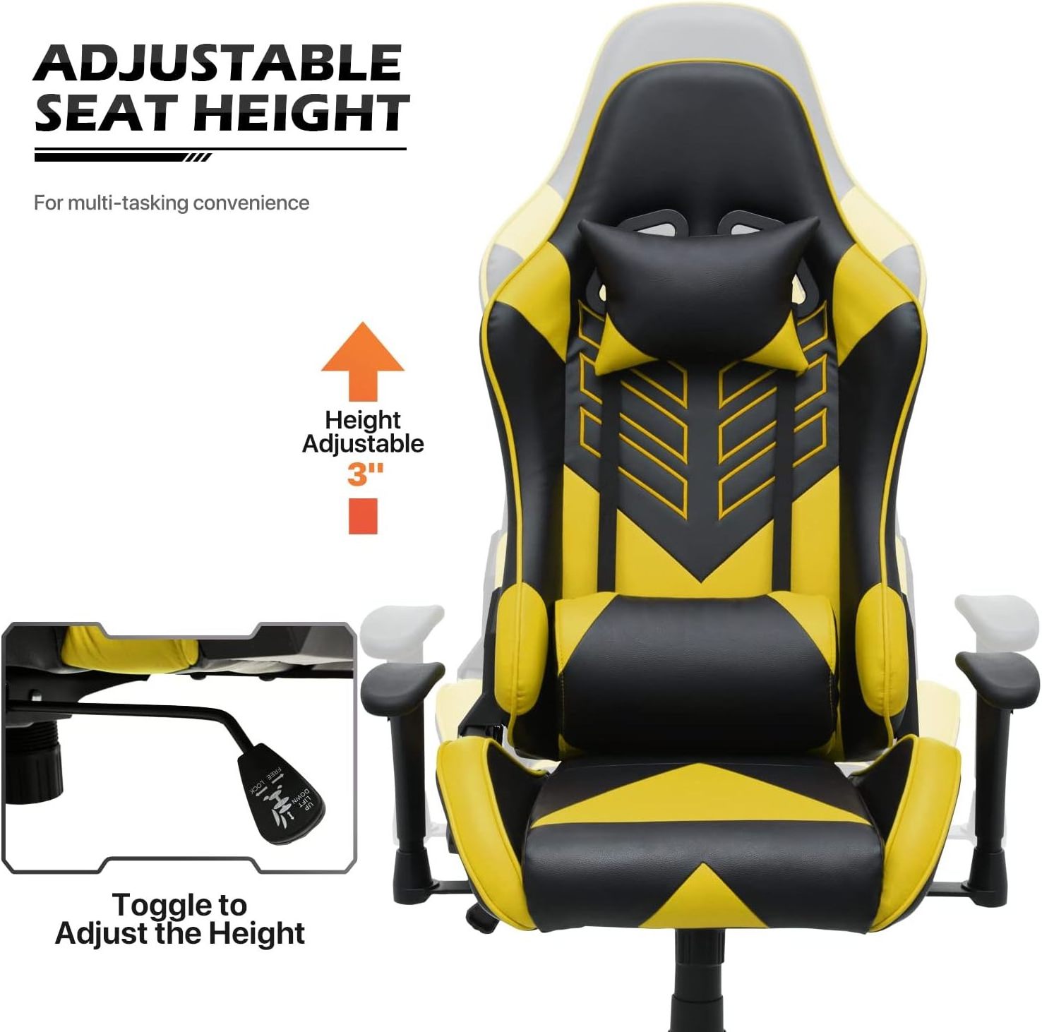 High quality black best reclining gamer chairs extra wide backrest 360 degree swivel retractable footrest gaming office chairs