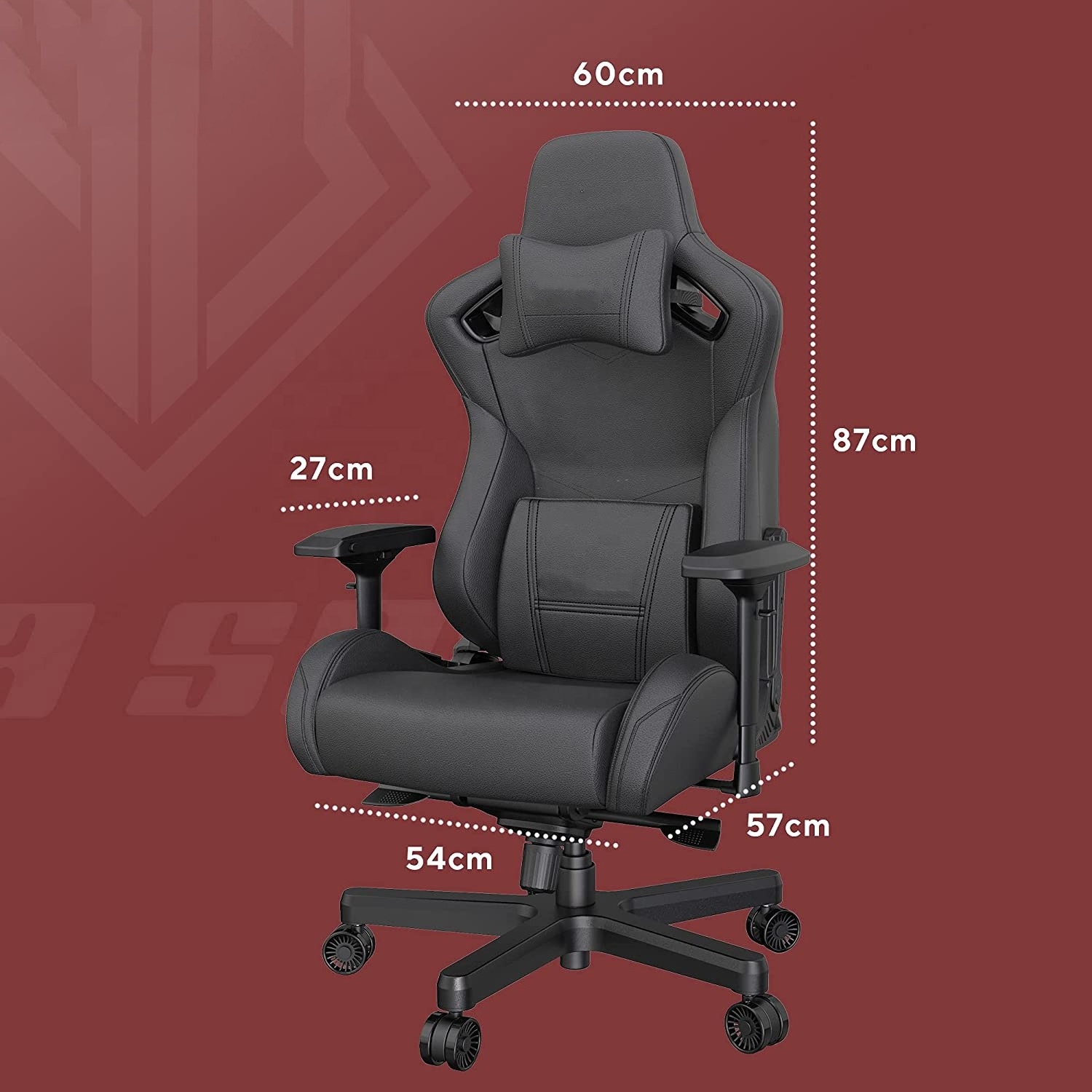 Ergonomic Office Chair Premium Leather Gamer Chair Anda Seat Navi Pro Gaming Chair for Adults and Teenagers